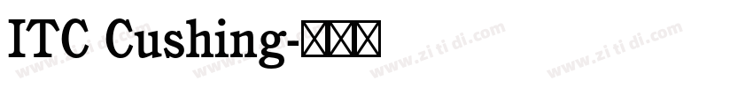 ITC Cushing字体转换
